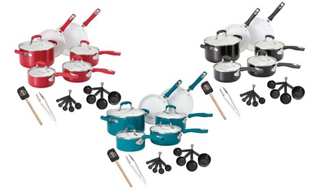 Guy Fieri Ceramic Nonstick Cookware Set (21-Piece)