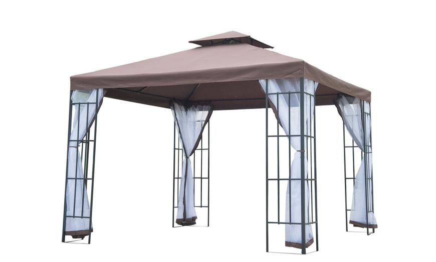 Image 3: Outsunny Metal Gazebo