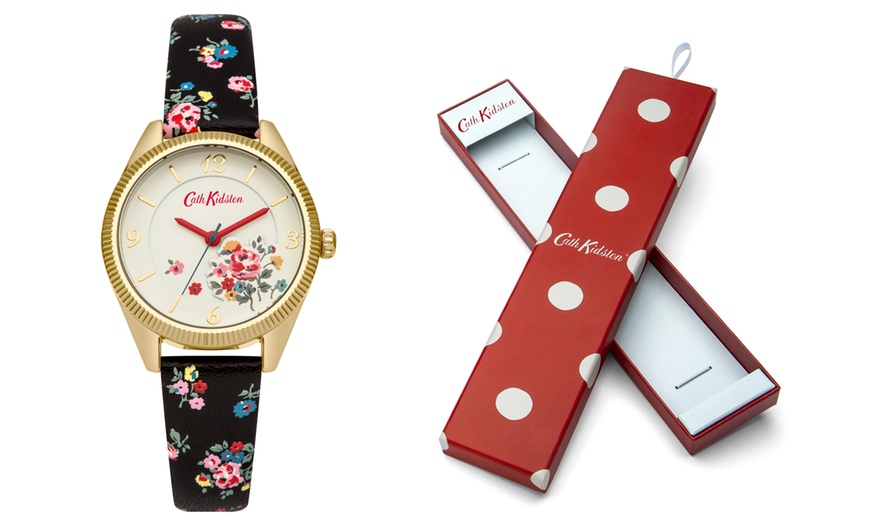 Image 1: Cath Kidston Womens Floral Watch