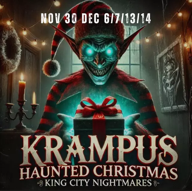 Face Krampus at King City Nightmares! $22 or $40 Entry to Krampus Christmas Haunt (Up to 33%Off) - Second Medium