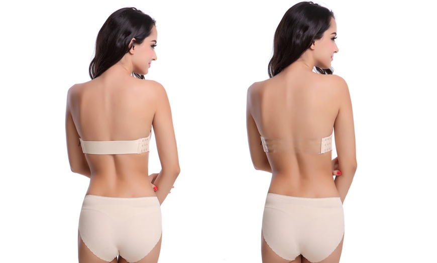 Image 9: Soutien gorge push-up sans bretelle spécial dos nu