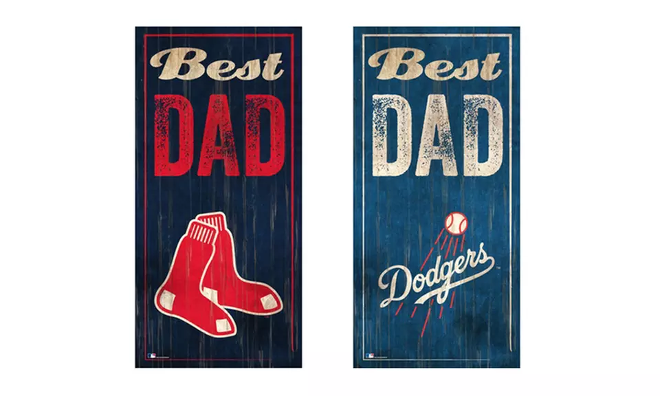 Fan Creations MLB 6"x12" Best Dad Sign - Primary Image