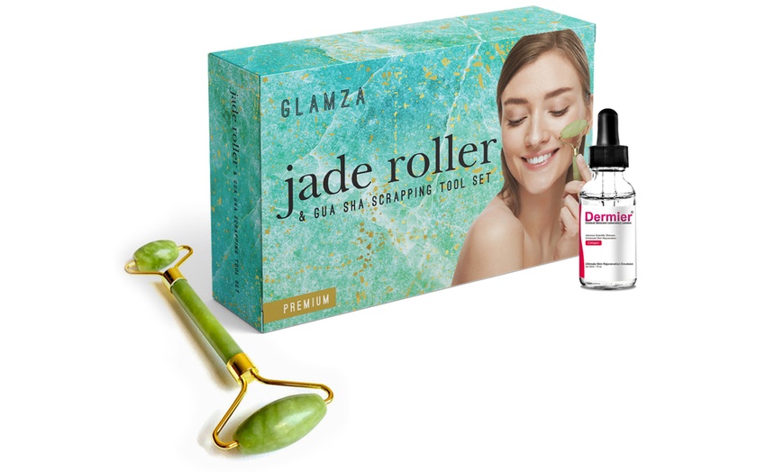 Image 4: Jade Roller Set