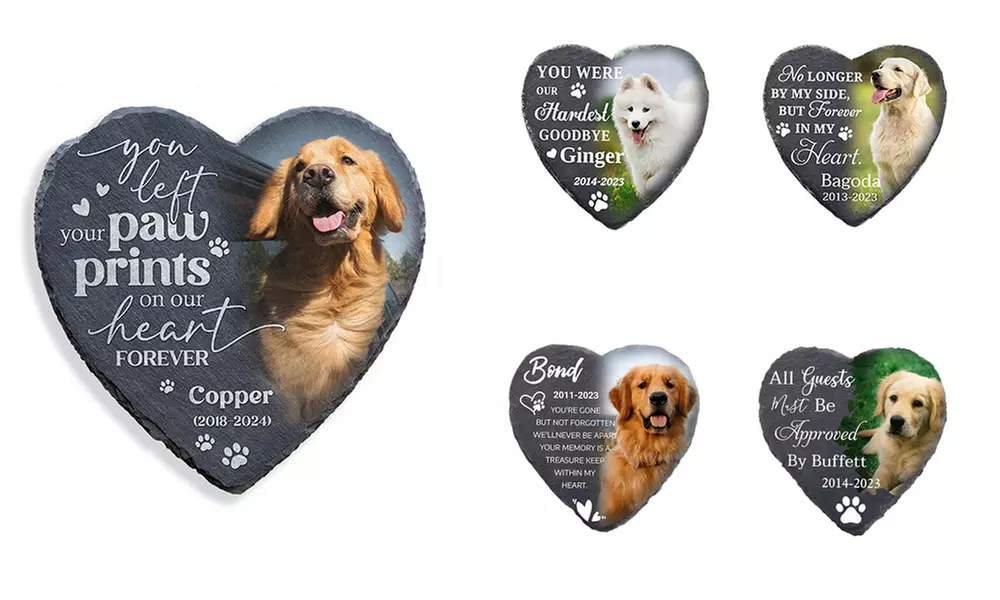 Personalisierbarer Foto-Haustiergrabstein