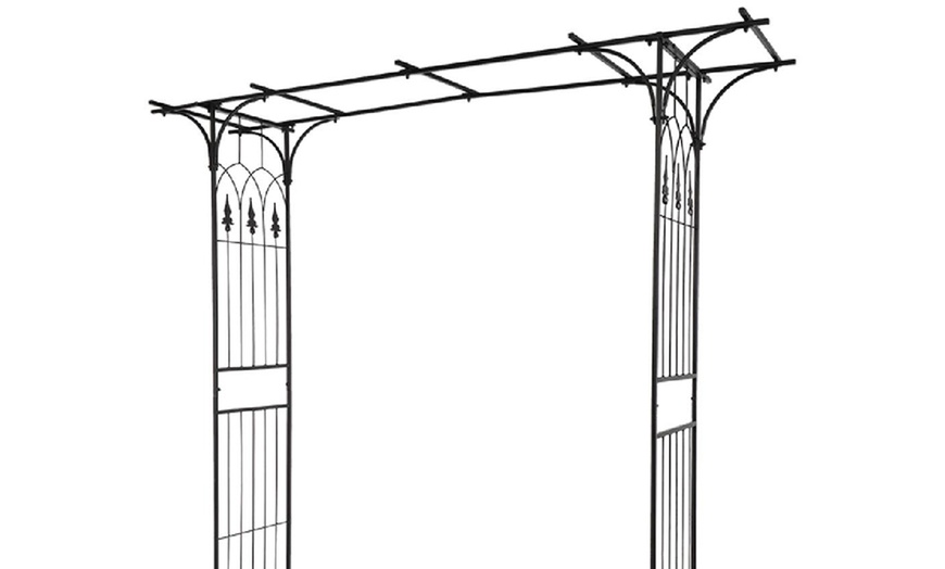 Image 4: Flat Roof Wrought Iron Wedding Arch