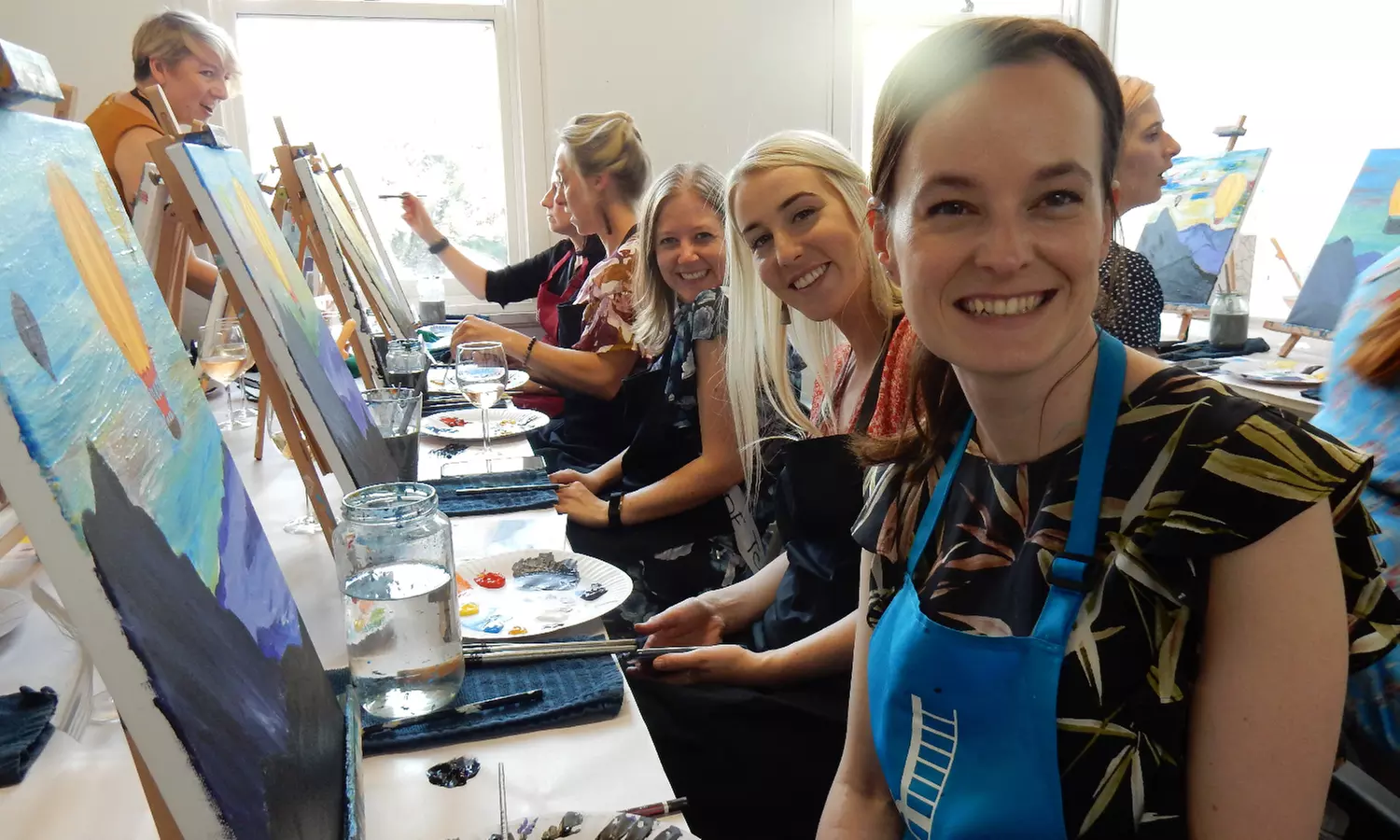 2.5-hour Sip and Paint Workshop for One or Two People