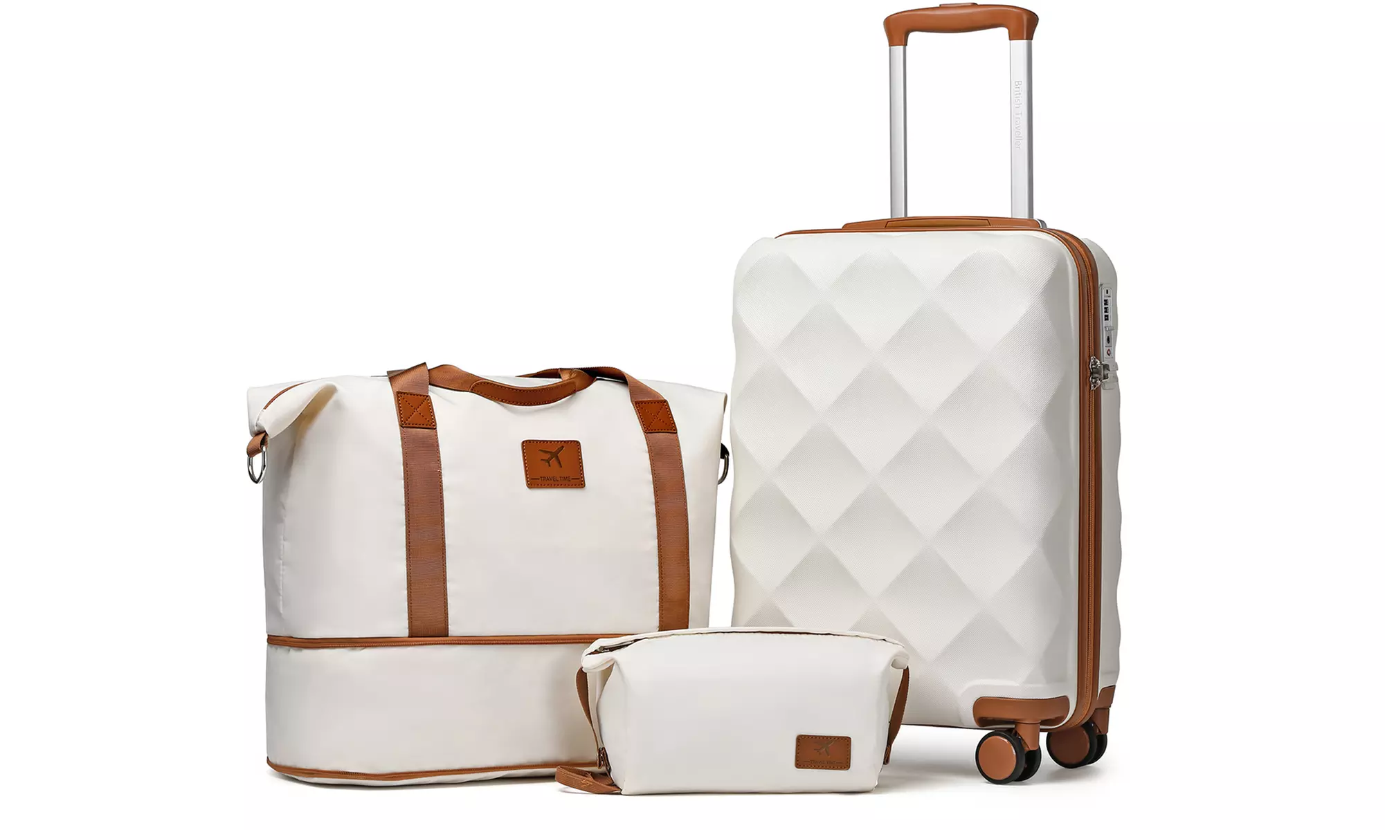 Set van 1, 2 of 4 koffers inclusief reistassen