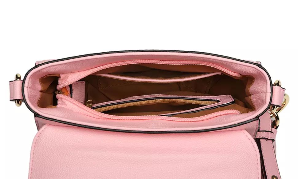 Women Fashion PU Leather Cross Body Saddle Bag