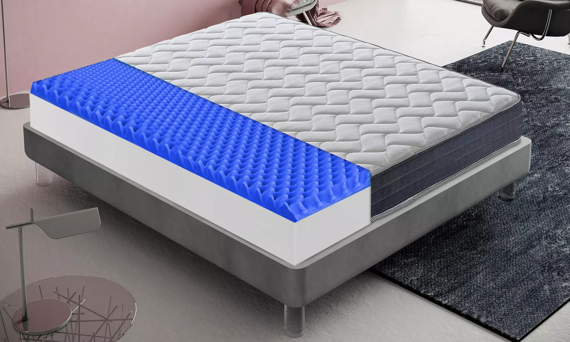 Memory-Schaum-Matratze „Stratus“ mit 11 Zonen in der Größe nach Wahl inkl. Versand - Second Medium