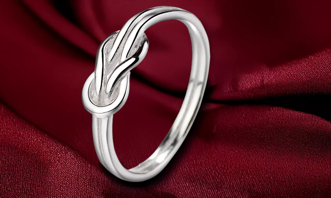 Classic Sterling Silver Love Knot Ring