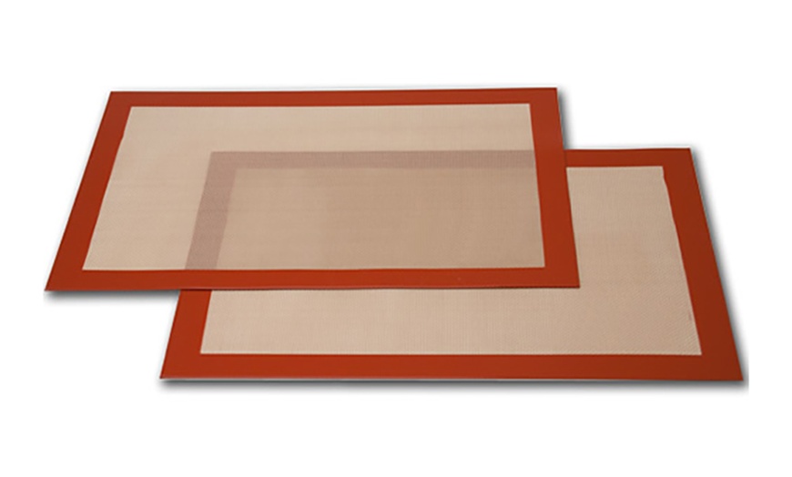 Image 1: Silicone Fibreglass Baking Sheet