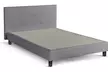 Lit fixe Triomphe simili cuir, matelas "Cosmos" 22cm ressorts et mémoire de forme en option, livraison offerte - Second Medium
