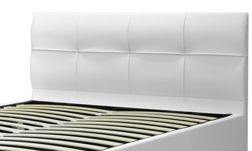 Image 9: Lit coffre Venise Simili cuir, matelas ''Cosmos'' en option