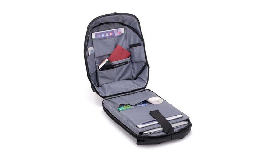 Image 5: Anti-Theft USB Port Backpack 