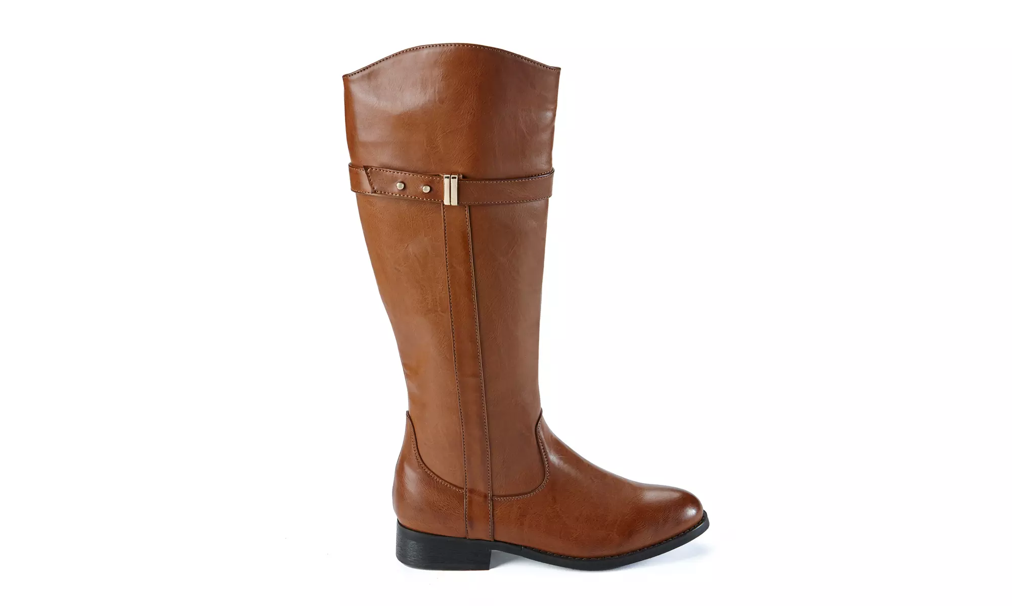 Sociology Lamano Women's Knee-High Riding Boots | Groupon Exclusive - Second Medium