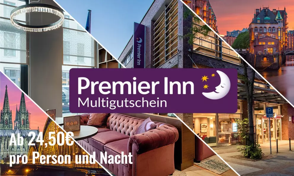 Deutschland: 1 Nacht für 2 Personen in einem von 60 Premier Inn Hotels