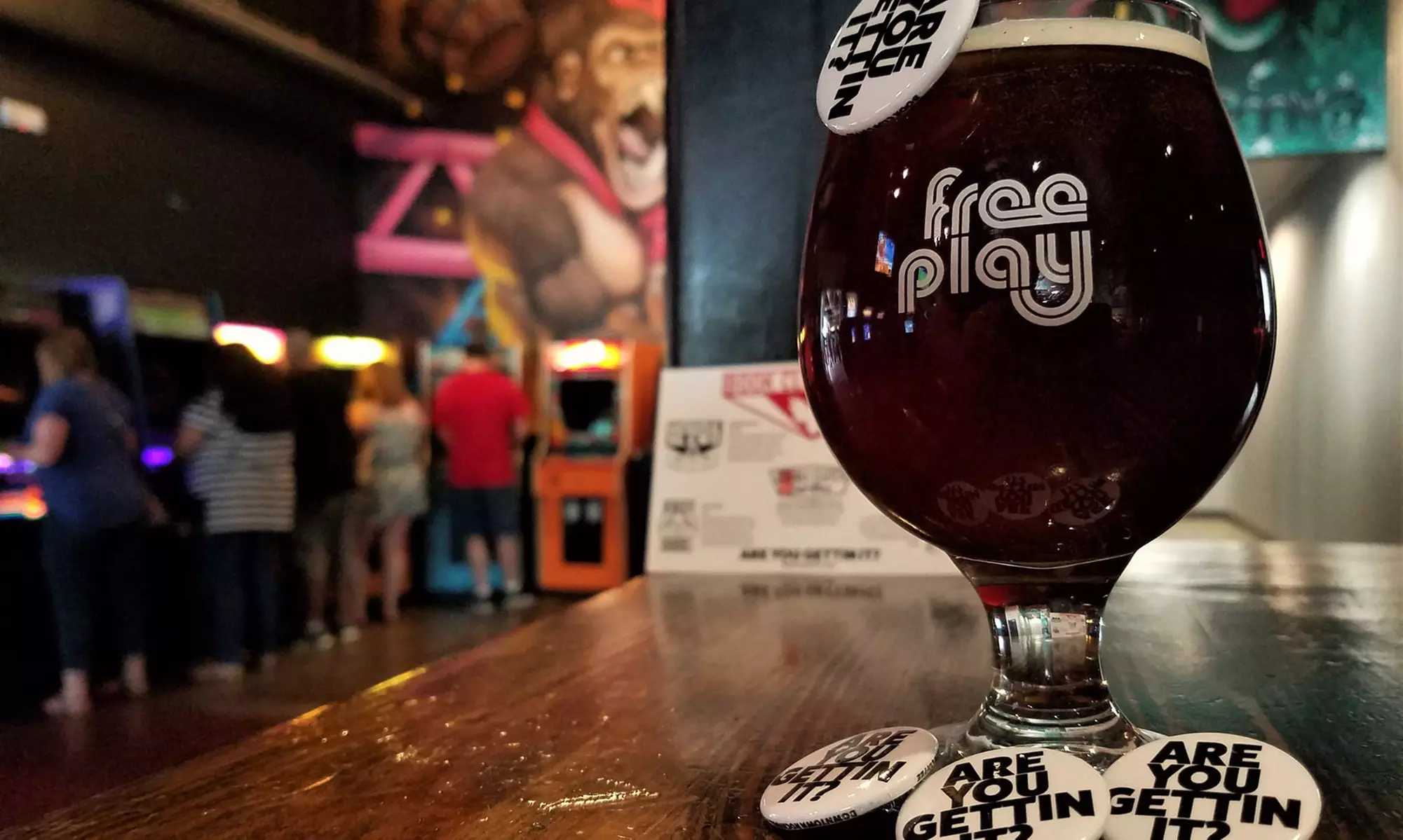 Arcade Games with Beverages on Weekdays or Weekends at Free Play Arlington (Up to 42% Off). 4 Options Available. - Primary Image