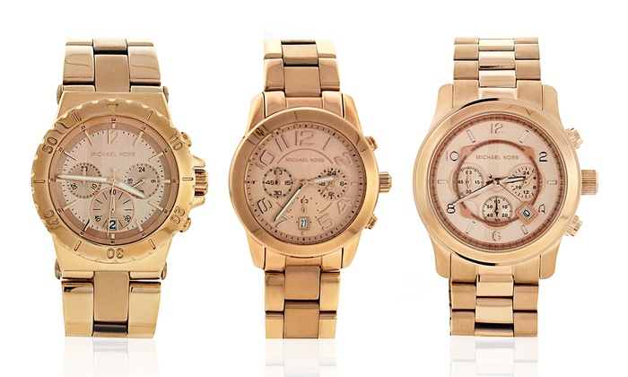 michael kors 8096 rose gold watch