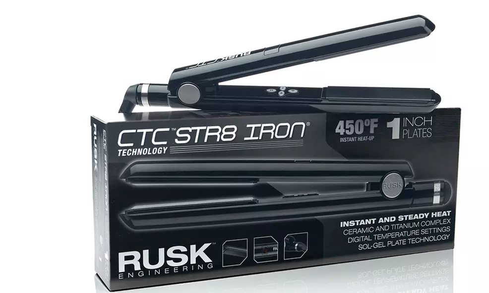 Rusk Digital Ionic Str8 Iron Hair Straightener with Sol-Gel - Primary Image