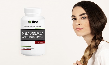 Fino a 720 compresse di Mela Annurca K-Line per una chioma folta e contro la caduta dei capelli