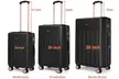 Three-Piece Luggage Set Hard Shell ABS With TSA Lock - Second Medium