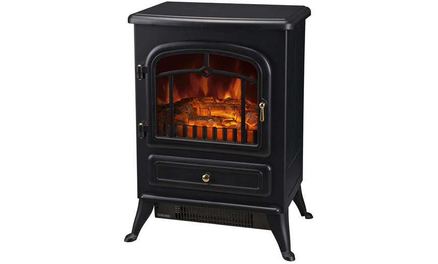 Image 6: HomCom Indoor Fireplace Heater