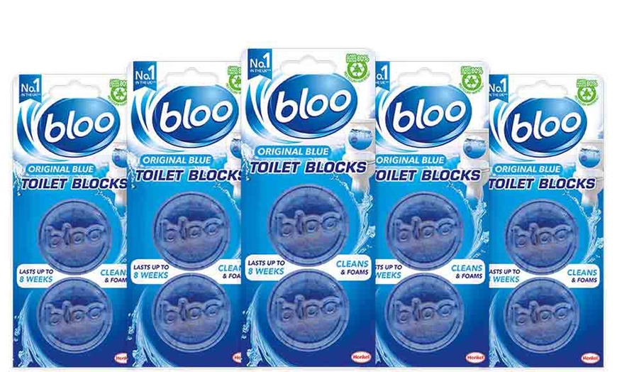 Image 1: 5 or 10 Packs of Bloo In Cistern Original Twin Toilet Blocks