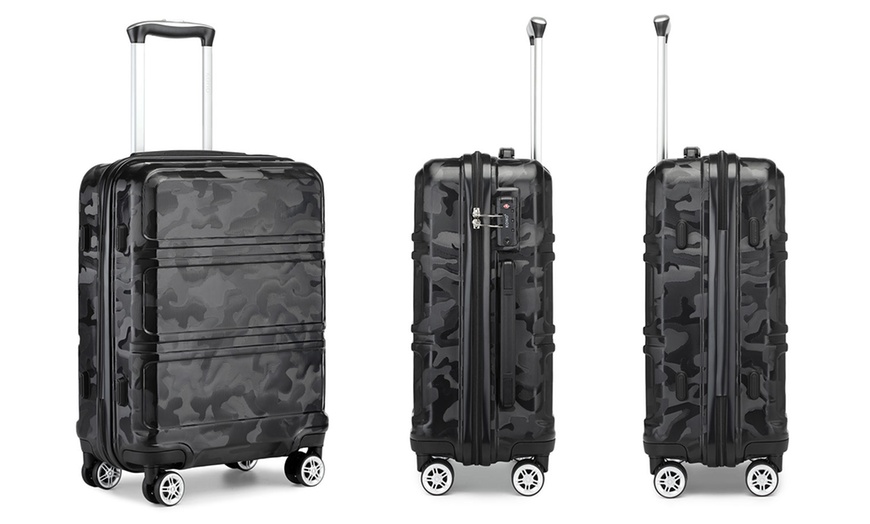 Image 3: Three Piece Fashion Camouflage Luggage Set