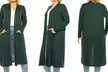MOA Collection Women's Plus Size Long Sweater Cardigan - Second Medium