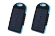 1 ou 2 batteries de secours solaires 5000 mAh, résistante à l'eau, coloris au choix - Second Medium