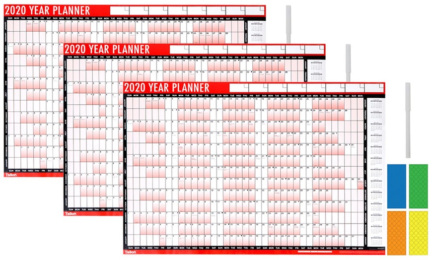 Image 5: 2020 Year Wall Planner