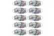 Lots de 1 à 20 masques en coton réutilisables imprimés floraux - Image 6