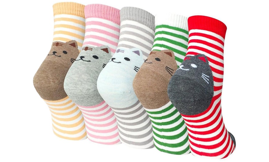 Image 10: 10 Paar Socken mit Tier-Motiv für Damen