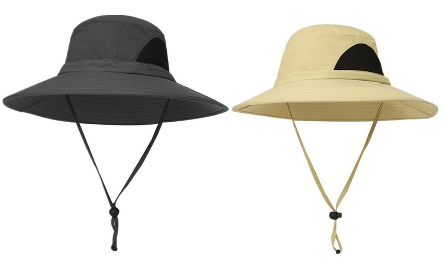 Image 1: Foldable Camping Hat