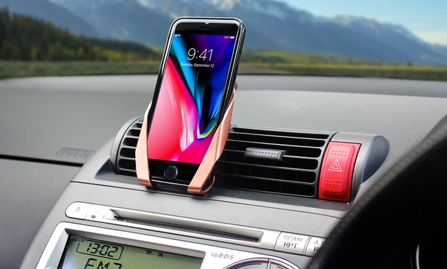 Image 1: Bracket Shaped Magnetic Car Mount