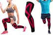 Kinesio Tape Full Knee and Calf Compression Sleeves (1-Pair) - Second Medium