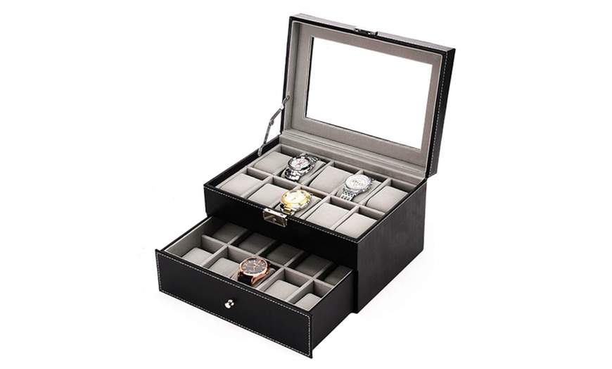 Image 5: 12 or 20-slot watch case