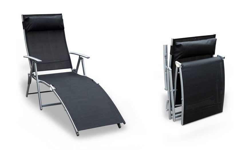 Image 11: Outsunny Foldable Patio Lounger