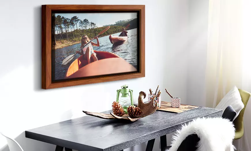 Image 1: Canvas with Floating Frame