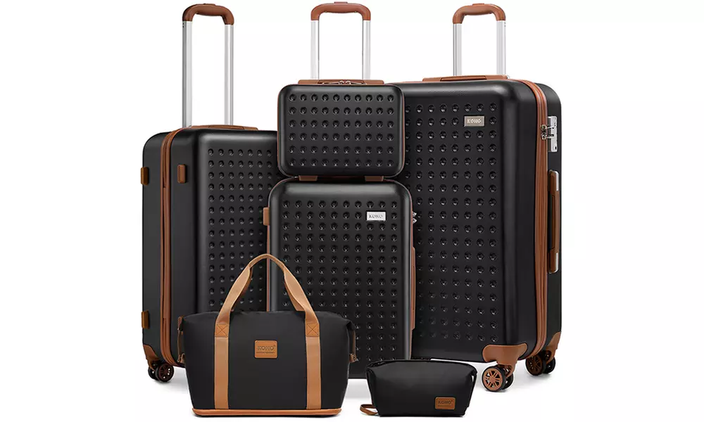 Reisekoffer bzw. Reisekoffer-Set mit Reisetasche und Kulturbeutel