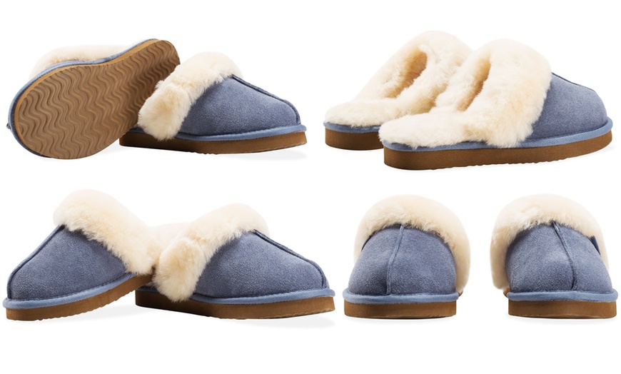 Image 22: Women's Sheepskin-Lined Slippers