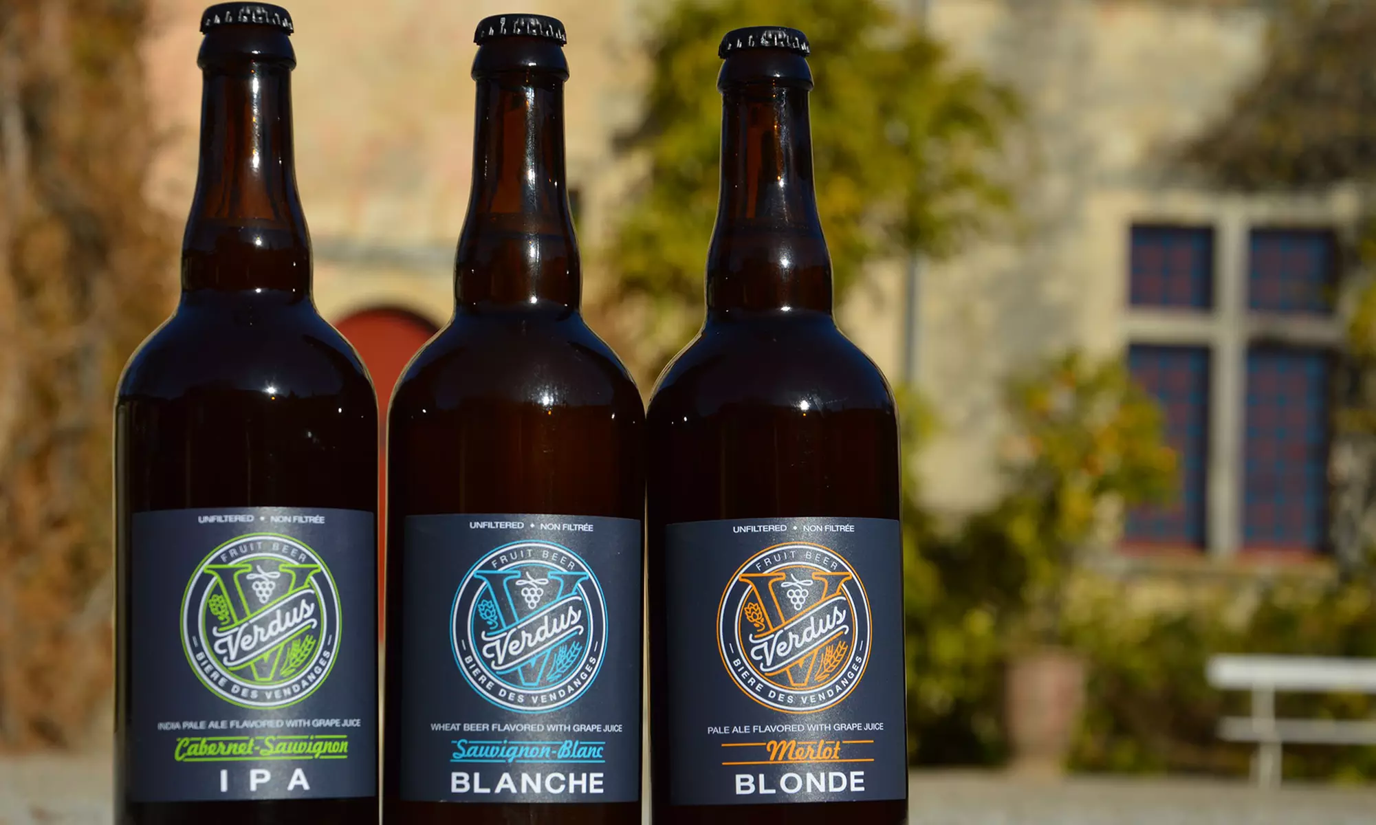 Three, Six, or Twelve 750mL Bottles of Craft Beers for Wine Lovers Infused with Wine Grapes (Up to58% Off) - Primary Image