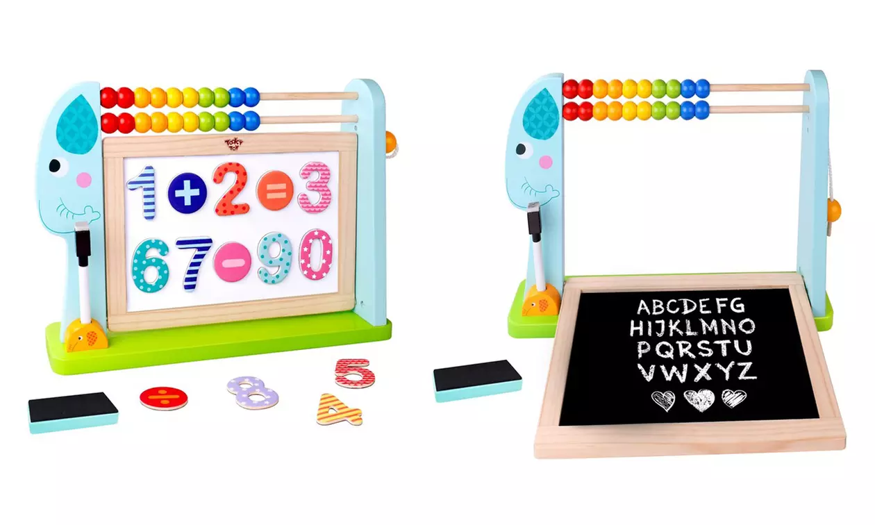 Multipurpose Puzzle Educational Magnetic Wooden Elephant Board - Primary Image