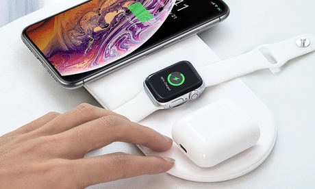 Chargeur sans fil Baseus 3 en 1 pour Apple iPhone, Apple Watch