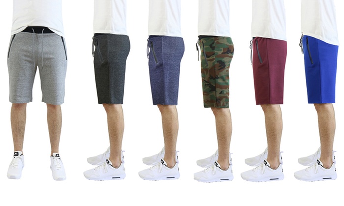 khaki shorts with zipper pockets