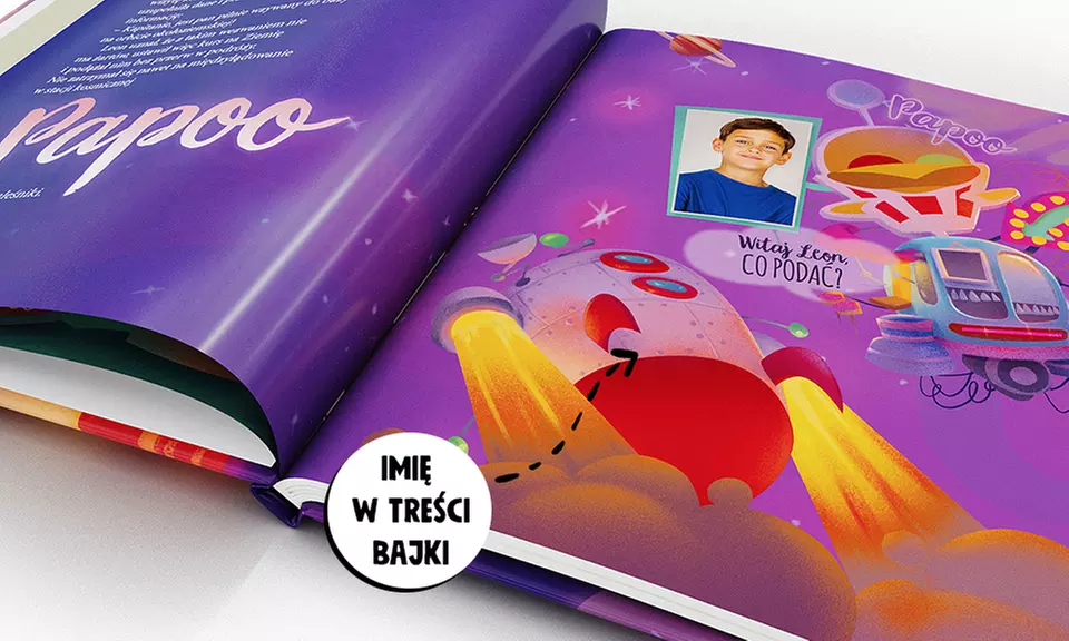 Personalizowana książeczka ze zdjęciem i imieniem dziecka
