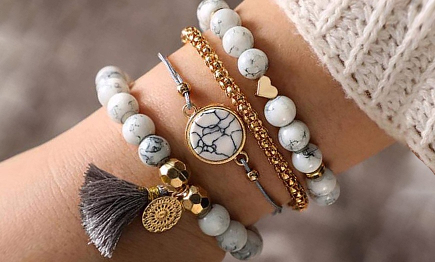 Image 6: One or Two Sets of Boho-Chic-Inspired Multi-Layer Bracelets