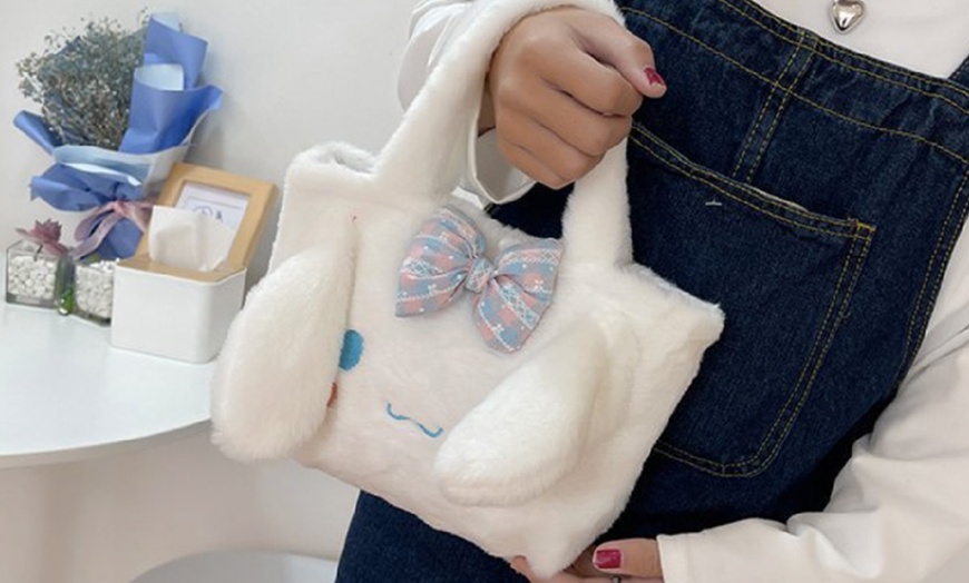 Image 10: Plush Mini Tote Bag