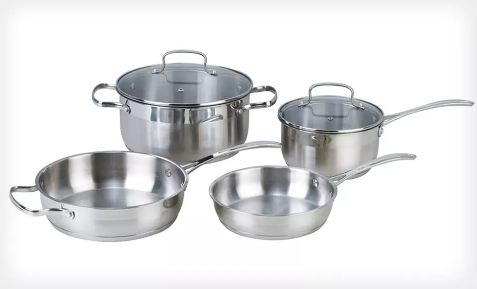 $64.99 for a Kevin Dundon Six-Piece Stainless-Steel Cookware Set ($250 List Price). Free Shipping and Free Returns. - Second Medium