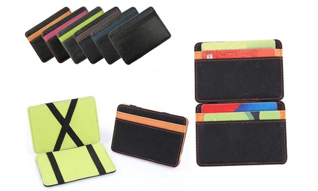 Fino a 6 portafogli compatti, disponibili in vari colori